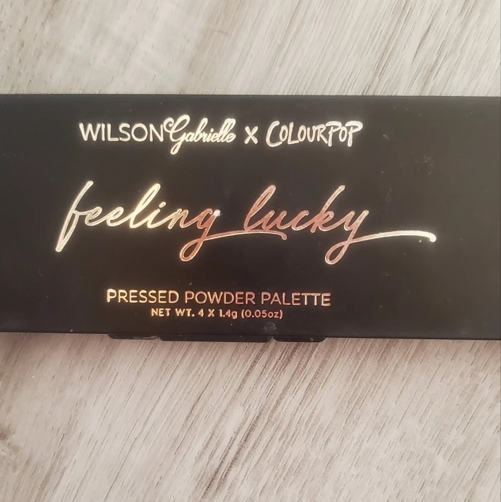 💚5/$25 Colourpop Wilson Gabrielle Pressed Eyeshadow Palette Neutral Gold